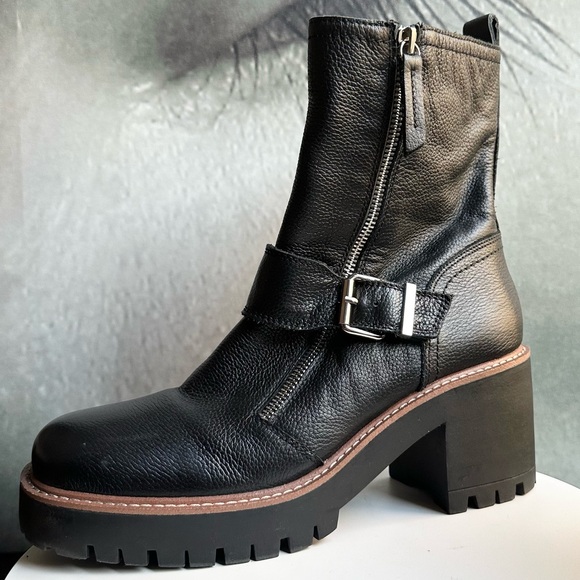 🌸BLONDO🌸 Rylyn Waterproof Bootie in Black Leather Size: 10 - Picture 6 of 14